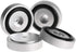 4Pcs Anti Vibration Amplifier Feet, 4010mm Aluminium Alloy Universal Copper Speaker Spikes Pads, Silver