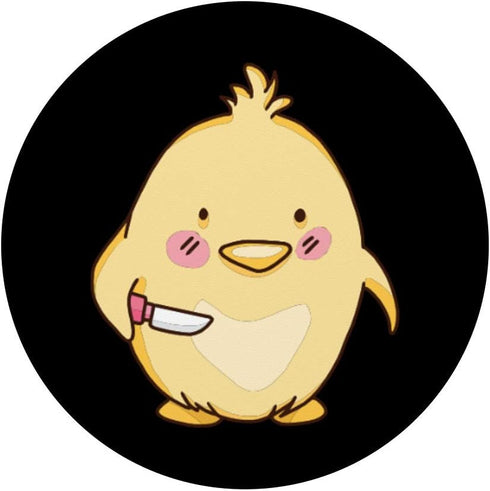 Cute Little Chick With A Knife Chicken Lover Gift PopSockets Swappable PopGrip