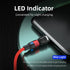 Magnetic Charging Cable 2-Pack 540° Rotating Magnetic Phone Charger Cable with LED Light for Micro USB, USB C -