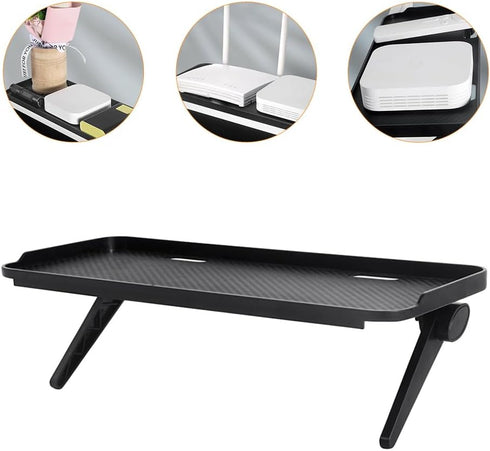 Homoyoyo Router Rack Corner, TV Top Shelf Mount Monitor Shelf, Cable Box Tv Top Ra for Cellphone Stand, Game Console