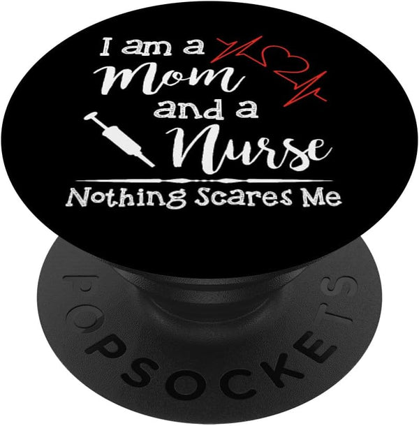 PopSockets Standard PopGrip Funny Nursing Gift Nurse Mom RN Week Novelty Gear for Women