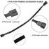WMYCONGCONG 10 PCS 10" 4 Pin PWM Fan Extension Cable, PC Fan Power Cable