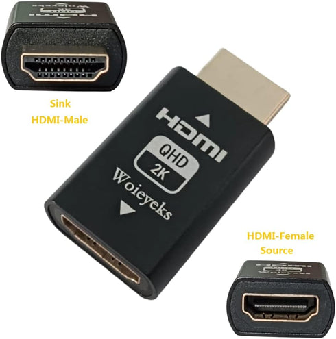 HDMI EDID Emulator Passthrough for KVM Switches, Video Splitters, Extenders, AV Receiver - 3 Pack, 1080P@60fps