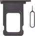 Black SIM Card Slot Replacement for iPhone 11, Single SIM Version Card Tray Holder Adapter with Waterproof Rubber Ring