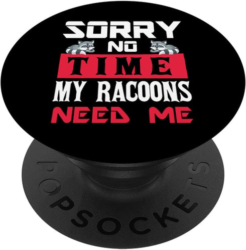 PopSockets Swappable PopGrip - Funny Women Men Pet Raccoon