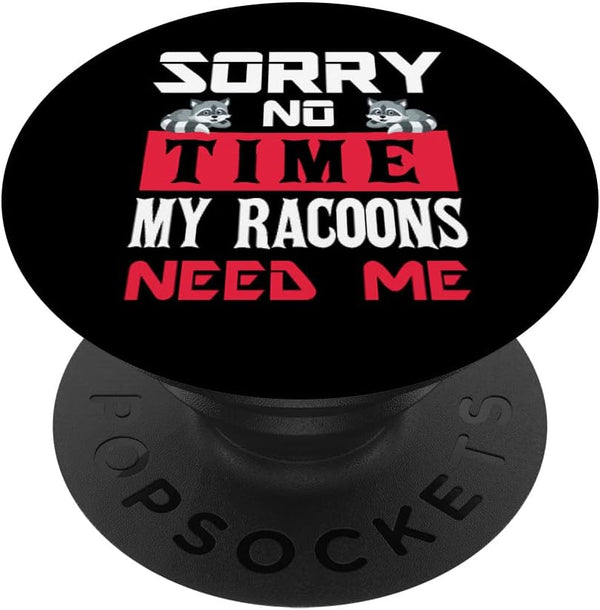 PopSockets Swappable PopGrip - Funny Women Men Pet Raccoon