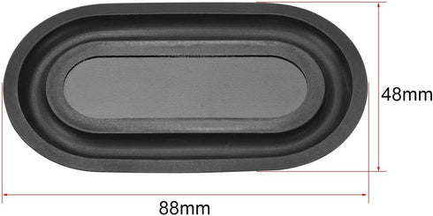uxcell 88×48mm Speaker Passive Radiator Vibration Plate, Subwoofer Vibration Membrane, DIY Bass, Low Frequency 4pcs