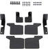 -4 1/10 Oumefar RC Car, Rubber and Metal Remote Control Car Upgrade Accessory Mud Flaps for Scale RC Accessories