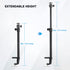 Jodichert 19"- 32" Camera Desk Mount, Overhead Desk Camera Stand Adjustable Desk Webcam Arm Light Stand for DSLR