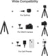 Phone Tripod, Flexible Tripod with 4-Axis Angle Adjustment, Unique 360° Rotating Holder for iPhone, Android Phone, DSLR
