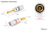 Nakamichi Excel Series 24k Gold Plated BFA Banana Plug for Speakers Amplifier Hi-Fi AV Stereo Home Theatre Audio Wire