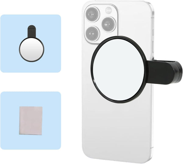 Yeecuem Portable Phone Rear Camera Selfie Mirror, Check Your Look Using the Back