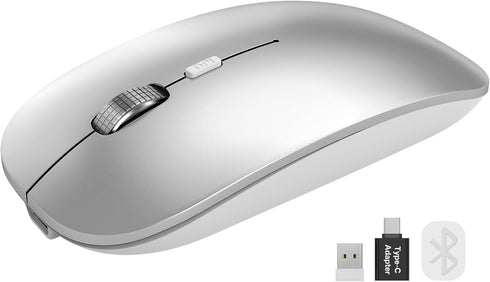 SABLUTE M31 Bluetooth Mouse for MacBook Pro/Air, iPad - Rechargeable Tri-Mode Wireless Mouse