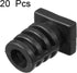 uxcell 20Pcs 6mm Inner Dia PVC Square Strain Relief Cord Boot Protector Sleeve Power Tool Hose Black