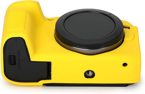Rieibi Soft Silicone Protective Case for Canon EOS R8 Camera - Yellow
