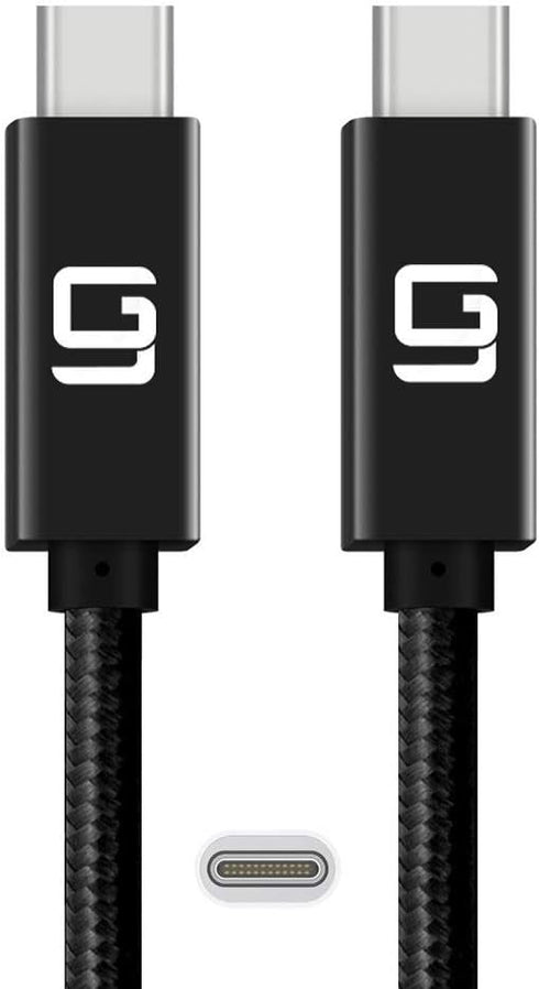 USB C to USB C Cable (10Gbps) SuperSpeed Certified, 100W Power, Nylon Braided, 10ft, Dual 4k or Single 5k