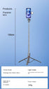 XIHAMA 1 17, 50 inch) Selfie Stick with Light, All in Extendable Tripod Stand with Wireless Remote, Portable Mobile