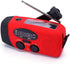 FM/AM/NOAA Weather Radio Mini Emergency Survival Hand Crank Solar Portable with 3 LED Flashlight