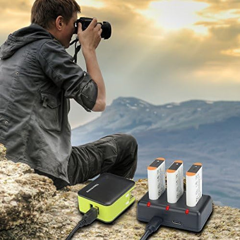 NP-BX1 Newmowa Replacement Battery (3-Pack) and 3-Channel USB Charger Set for Sony NP-BX1, DSC-RX100 Series