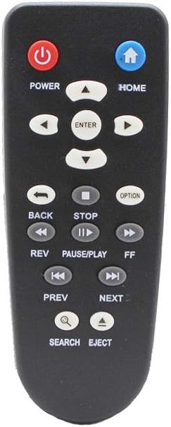 Replacement Remote Control for WD Western Digital WD TV 1tb 2tb 3tb Live TV Plus Mini HD Hub Media Player