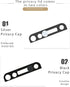 EYSOFT 11/11 Pro/11 12/12 /12Pro /12Pro Phone Front Camera Cover,Webcam Cover Compatible for iPhone X/XS/XR/XS Max