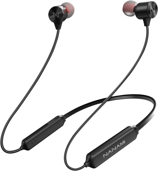 NANAMI Earbuds, Update Bluetooth Wireless Headphones, IPX7 Waterproof, in-Ear with Mic, Magnetic Neckband, HiFi Stereo