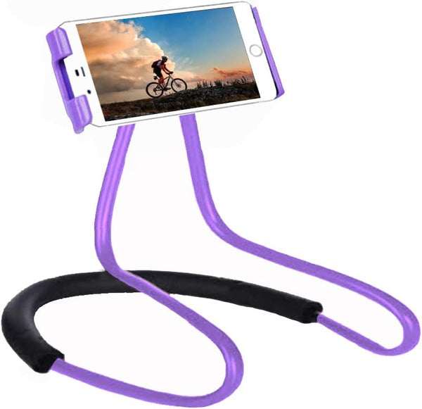 Lazy Cell Phone Holder - Universal Phone Holder to Wear Around Neck, Free Rotating Mobile Phone Mount Stand
