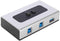 USB3.0 Manual Sharing Switch for USB Device, USBHUB Printer Scanner, Two Computers (A/B Switch)