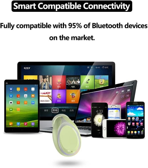 Bluetooth Earpiece, 6 Hours Play Time, Single Bluetooth Earbud, Waterproof Headphones for Car Business (Green)