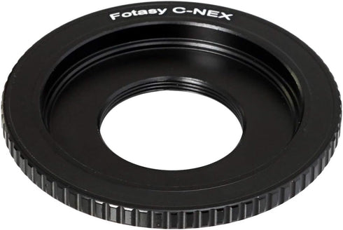 Fotasy C Mount to E-Mount Lens Adapter, 16mm Cine Movie Lens Adapter, Compatible with Sony NEX-7 a3000 a3500 a5000