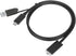 Targus 1M USB-C Male with Screw to USB-C Male Cable with USB-A Tether - ACC1133GLX