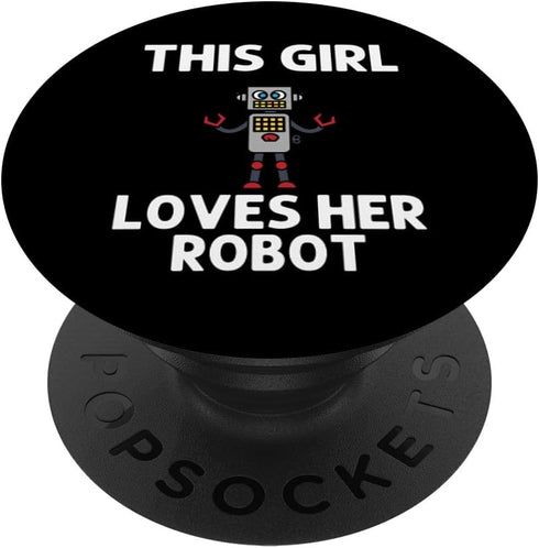 Cool Robot Art For Girls Kid Robotics Robots Engineer Coding PopSockets Standard PopGrip