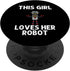 Cool Robot Art For Girls Kid Robotics Robots Engineer Coding PopSockets Standard PopGrip