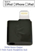 iAudioL (Black) : 24-bit, Tiny Rigid Compatible to Lightning to 3.5 mm Headphone Jack Adapter, Compatible to Lightning Connector iPhone,iPad,iPod Touch with iOS 10 or Later..