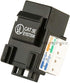 Monoprice Cat5E Punch Down Keystone Jack, Black (105370)