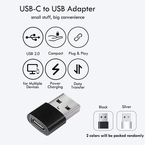 CGS-W1A USB Earbuds with USB-A to C Adapter, Clear Mic, Deep Bass, Compatible with Samsung, Laptops, Mac.