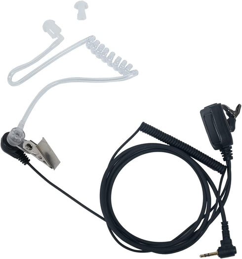 Sarcia 1 Pin 2.5 mm Earpiece Headset with PTT Mic for Motorola Talkabout Walkie Talkie MH230R MR350R T200 T200TP T260 T260TP T600 MT350R Two Way Radio,2 Pack