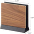 Yamazaki Home Rin Portable Laptop Holder Stand, Wooden Storage Station for Desk in Bedroom or Office