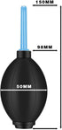 Rubber Air Blower Pump Dust Cleaner for Lens CCD Camera - Black
