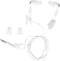 SYH&AQYE Waterproof Short Cord Headphones, 3.5mm Sport Wired Swimming Earbuds, Ergonomic In-Ear Headphones, White