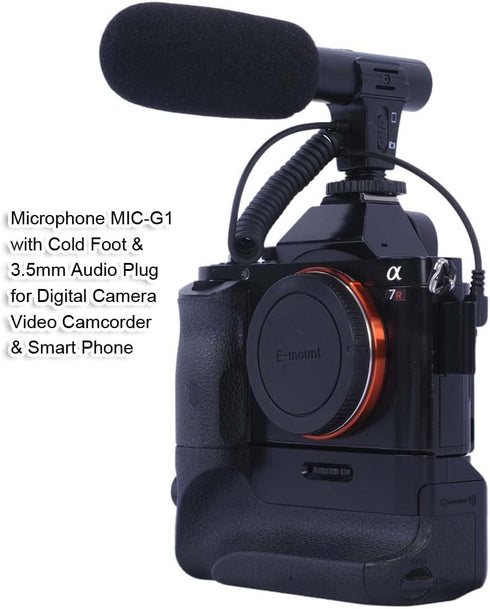 duomianshou 3.5mm DC/DV Dedicated Recording Microphone MIC with Cold Foot & Audio Plug for Digital Camera Video
