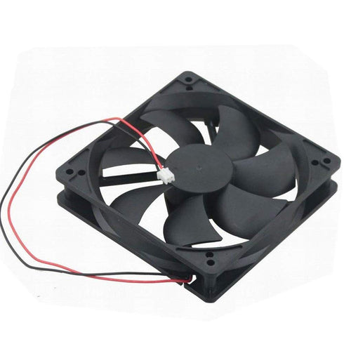 DC Cooling Fan, Brushless Computer Fan Case, 5 Inch Ball Bearing Exhaust Fan 12025 120mmx120mm x25mm (DC12V 0.33A)
