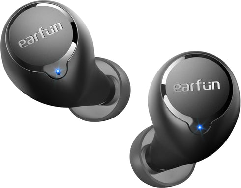 EarFun Free 2S Wireless Earbuds, Bluetooth Earbuds with Deep Bass, 4 Mics for Clear Calls, IPX7 Waterproof, 30H Playtime