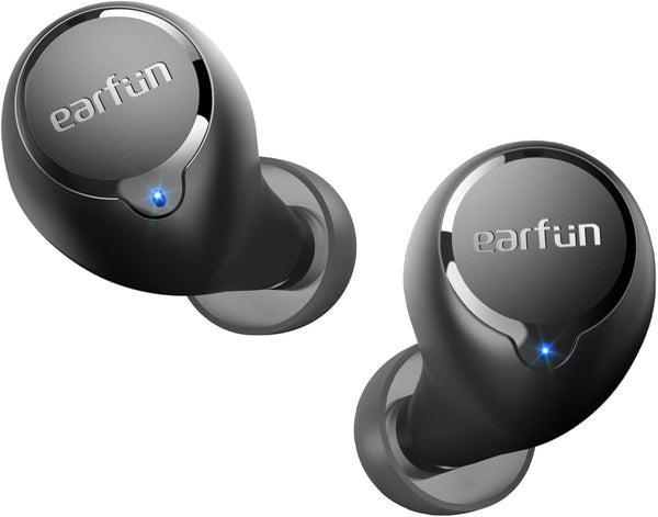 EarFun Free 2S Wireless Earbuds, Bluetooth Earbuds with Deep Bass, 4 Mics for Clear Calls, IPX7 Waterproof, 30H Playtime