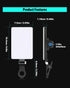ORSOIRGIFON 60 2000mAh 97+, 3 LED Portable Selfie Light Video Conference Lighting with Clip & Camera Tripod Adapter