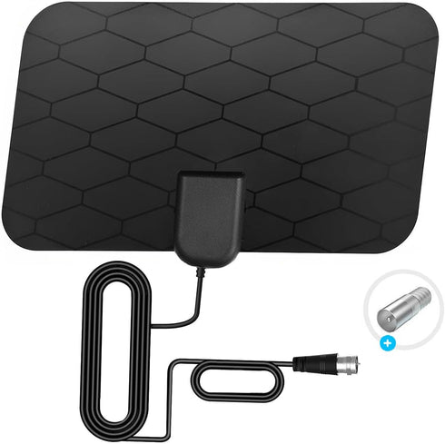 KANGYUE Digital TV Antenna,Antenna for Smart TV,360Reception,Support 4K 1080p Smart Television,Signal Amplifier-Signal Booster-HDTV