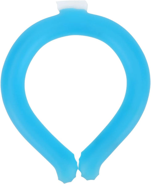 Neck Cooler, Reusable Wearable Hands Lasting Cooling Tube for Summer Heat, Neck Cooling Ring (Blue)