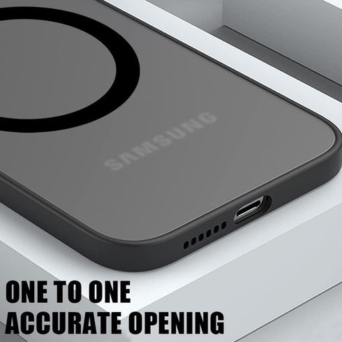 Samsung Galaxy A54 5G Case - Slim Black Magnetic Cover, Anti-Scratch, Shockproof, Magsafe Charger Support, Full Camera
