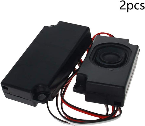 Heyiarbeit 3370 Internal Magnet Speaker 2Pcs, 400mm Wire and Terminal 4 Pin, 33x70x16mm, 8Ohm, 2W