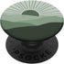 Minimal Sage Green Mountain Sun Sunset Boho Chic PopSockets Standard PopGrip